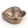 Veronese Design Sacred Heart Rosary Trinket Box Cold Cast Resin