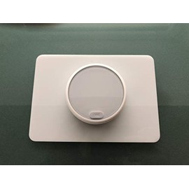 Replacement Rectangular Trim Wall Plate for NEST Gen 1, Gen 2, Gen 3, and E Learning Thermostats [Shiny White], Size 5 x 7