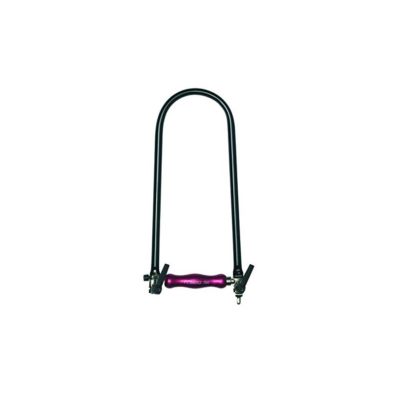 Pebaro 750 K – Fretsaw Frame with Plastic Handle, Black/Red