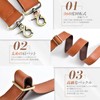 oyaka Men's Genuine Leather Replacement Shoulder Strap for Shoulder Bags,