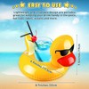 Cozioz 12-Piece Duck Inflatable Drink Floats Set – Reusable Cup