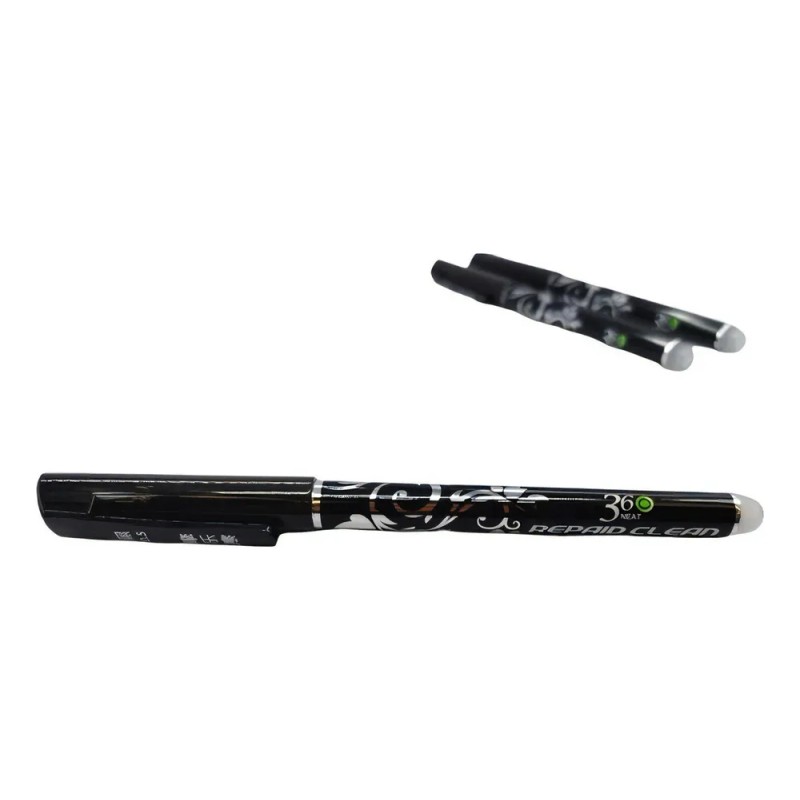 Set 12 Plumas Borrables Crown 4370-A Boligrafo Lapicero Color Negro