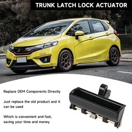 YOLLKY Tailgate Rear Trunk Hatch Lock Handle Assembly - Compatible for Honda Fit 2007-2020 - Replace Part 74810-S6A-003