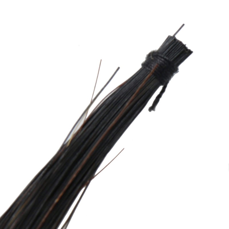 Yibuy 83cm Black Horse Hair for Violin Bow Replacement