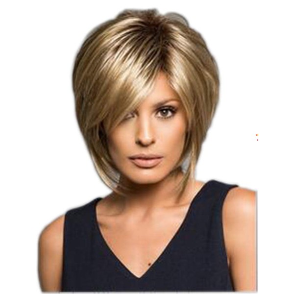 Chic Short Textured Layered Daily Bob Wig for Women