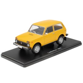 OPO 10 - Collectible miniature car 1/24 compatible with LADA NIVA yellow 1977 - ELC907