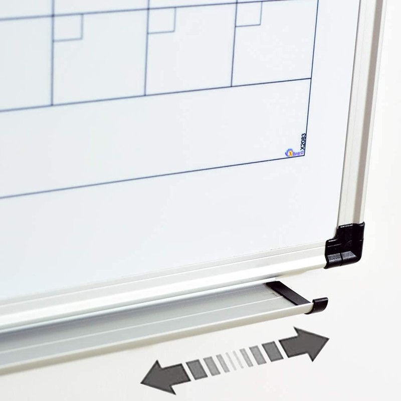 XBoard Magnetic Calendar Whiteboard 36" x 24", 4 Months Calendar