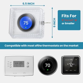 Thermostat Lock Box with Key 5" L x 4.5" W x 2.2" H or Smaller,Universal AC Lock Box for Thermostat on Wall,Thermostat Guard for Thermostats on Wall Fits