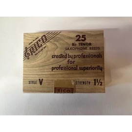 Rico Vintage Brown Box Rico Reeds Tenor Sax 1.5 NEW OLD STOCK