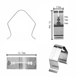 4 Pieces Thermometer Probe Holder Thermometer Probe Clip Stainless Steel Thermometer Probe Clip Holder Grill Probe Clip Meat Probe Clips for Temperature Readings, Silver