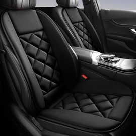 Chezope Car Seat Cushions Lumbar Support Pillows with Comfort Memory Foam Design Washable and Adjustable for Drivers and Office Use (Black)