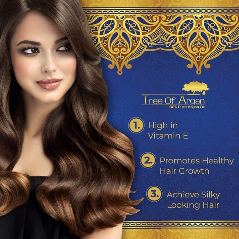Argan Oil - 100% Pure Organic Cold Pressed Produced and