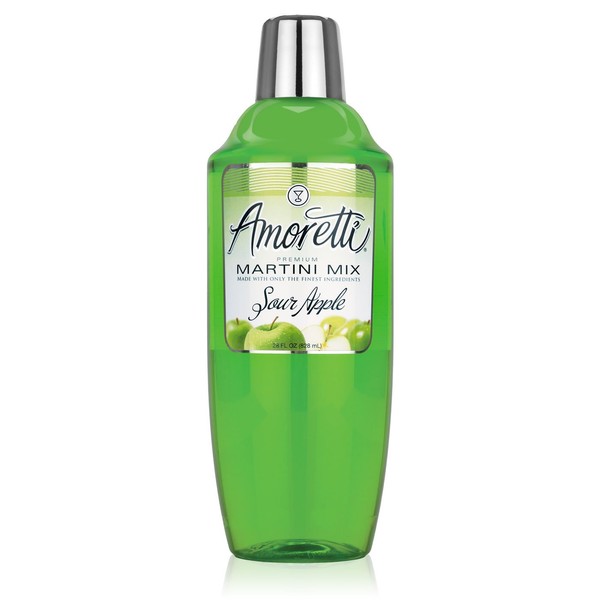 Amoretti Cocktail Mix, Sour Apple, 28 Ounce (Pack of 12)