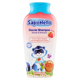 Paglieri Saponello Kids Shower Gel and Shampoo 250 ml Fruti Rossi