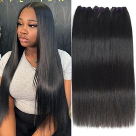Vanlov 16A Brazilian Straight Bundles Human Hair（22 24 26）Human Hair 3 Bundles 100% Unprocessed Remy Hair Bundles Raw Hair Extensions Natural Color for Women