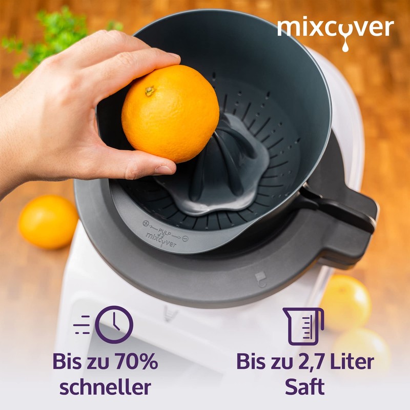 mixcover Citrus Juicer for Monsieur Cuisine Connect MCC, Centrifuge, Accessories