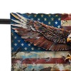 HDESDIS 1 Panel Retro Rustic USA Flag Valance for Windows,