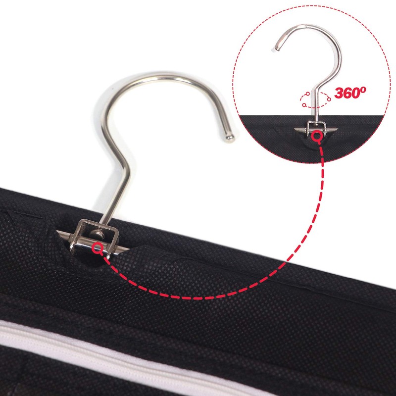 DIOMMELL Hanging Jewelry Organizer 47 Pockets with Zipper for Earrings