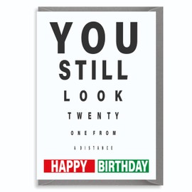Funny Birthday Card for Friends - You Still Look Twenty - Suitable for Men and Women 30th, 40th, 50th, Birthday - C509