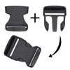RETON 30 PCS 1 1/2 Inch Side Release Buckles, Heavy