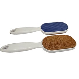 Dual Sided - Pumice Stone for Feet - Hard Skin Remover Glass Foot File - Terracotta Scrubber - Callus Remover - Dead Skin Remover - in Shower Foot Scrubber - Foot Rasp