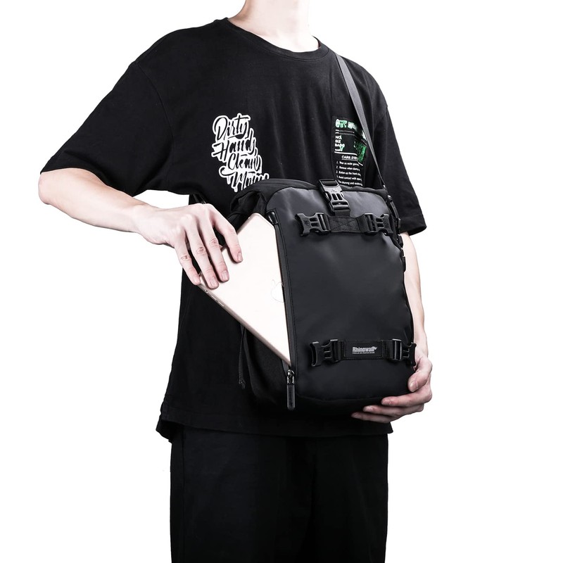 Rhinowalk Motorcycle Saddle Bag Waterproof Rear Rack Pannier Multi-Functional Trunk