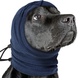 Nanaki 3rd Gen Calming Hoodie Ear Covers-Anti-Slip Hematomas Wraps for Dogs, Adjustable Head Wraps Noise Cancelling Protector, Anxiety Relief Ear Muffs for Fireworks & Grooming Bath