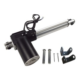 INTBUYING Electric Linear Actuator Motor 8inch(200mm) Stroke 12V DC,1320LBS(6000N) with Mounting Bracket Heavy Duty Actuators Controller