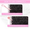 Individual Lashes 17mm Cluster Lashes Large Tray DIY Lash Extension