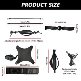 Volleyball Training Equipment Set, Volleyball Accessories Resistance Band Resistance Belt Adjustable Solo Practice Kit for Volleyball Serve Volleyball Spike Volleyball Catch