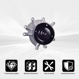 KAYULONE AW7163 Water Pump Compatible with Chrysler Aspen, Dodge Dakota Durango Nitro, Jeep Commander Grand Liberty, Mitsubishi Raider, Ram 1500 Dakota,Engine 4.7L V8 / 3.7L V6