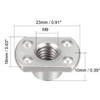 sourcing map 25pcs Weld Nuts M8 Tab Base UNC Carbon