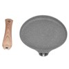 Frying Pan with Magnetic Base Rapid Heat Conduction Prevents Stick