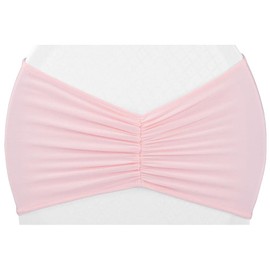 CV Linens 7176us Ruffled Spandex Chair Band-20cm x 33cm | Pink | 1 Pc