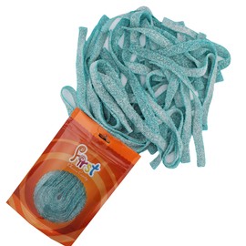 FirstChoiceCandy Sour Strip Chewy Candy Belt 4 Oz (1-Pack, Blue-Raspberry)
