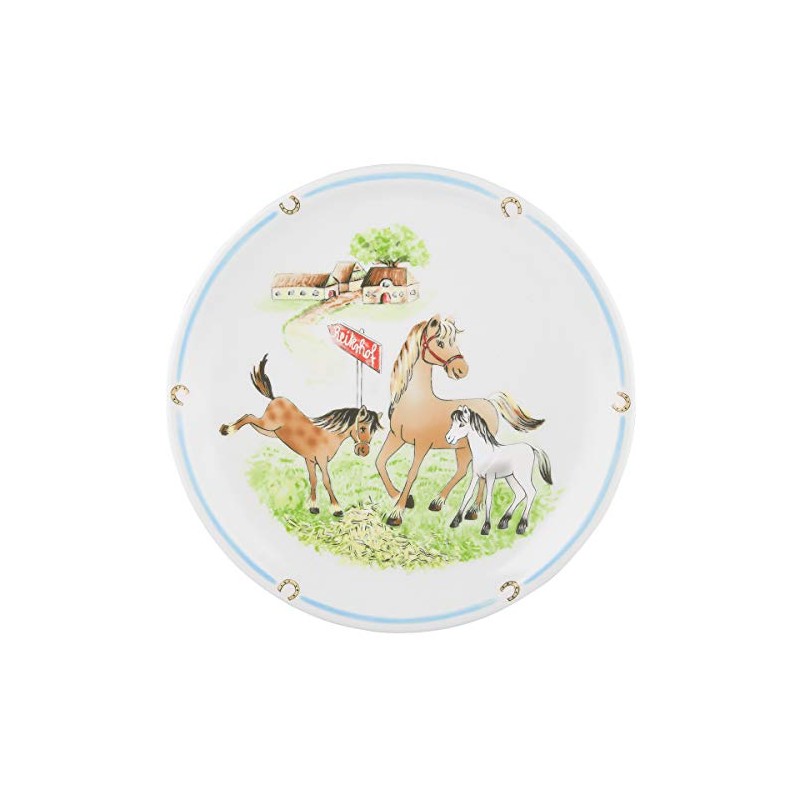 Seltmann Weiden 001.716558 Compact Mein Pony Speiseteller Rund, Porzellan, Bunt