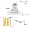 UTALIND 2 Pack Adjustable Ceiling Mount Shower Curtain Rod Sockets