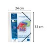 Exacompta KreaCover 55188E Pack of 5 Plastic Folders DIN A4