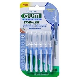 Gum Trav-ler Interdental Brush 1312M6 0,6mm Purple 6 Items