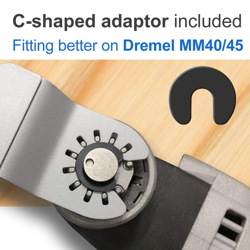 Actomaster Oscillating Multitool Blade Carbide Teeth for Hard Material, 3-Pack