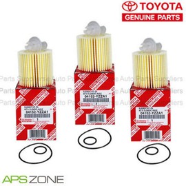 Genuine OEM Toyota Lexus Oil Filter + Drain Plug Gasket 04152-Yzza1 Set Of 3