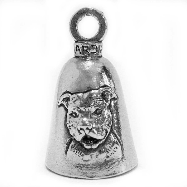 Guardian American Pit Bull Terrier Dog Motorcycle Biker Luck Gremlin Riding Bell or Key Ring (1)