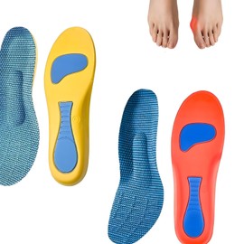 2 Stück Fersensporn Einlagen Schuhe, Fersensporn Einlagen Für Herren Damen, Einlegesohlen, Einlagen, Mit Leichtes Stützen Des Fußgewölbes, Für Die Meisten Schuhe Verwenden(M)