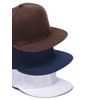 Laquest Simple Plain Snapback Cap, Flat Brim, navy