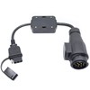 CARROFIX European Vehicle 13-Pin Round Connector to US 4-Way Flat
