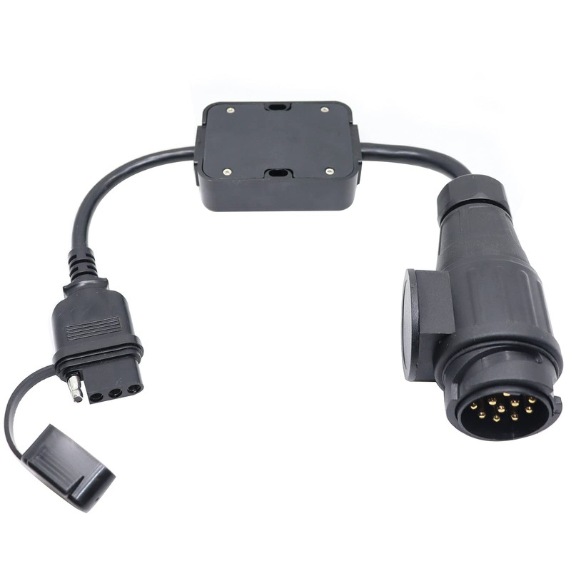 CARROFIX European Vehicle 13-Pin Round Connector to US 4-Way Flat