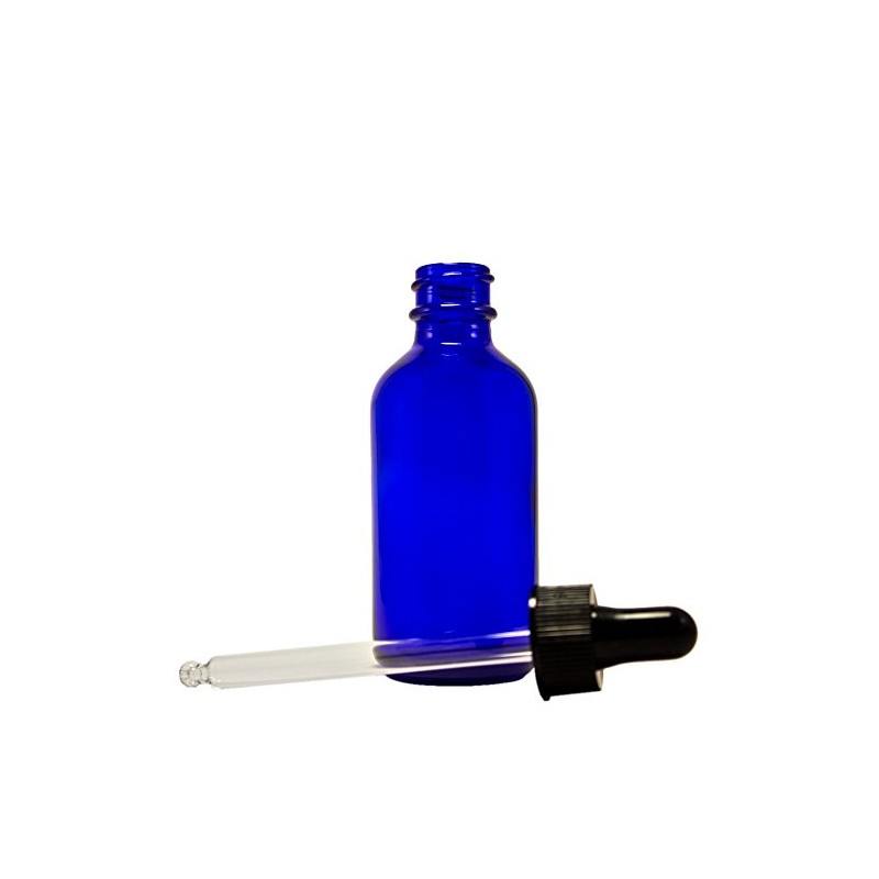 GreenHealth 2oz Cobalt Blue Glass Dropper Bottles – Pack of