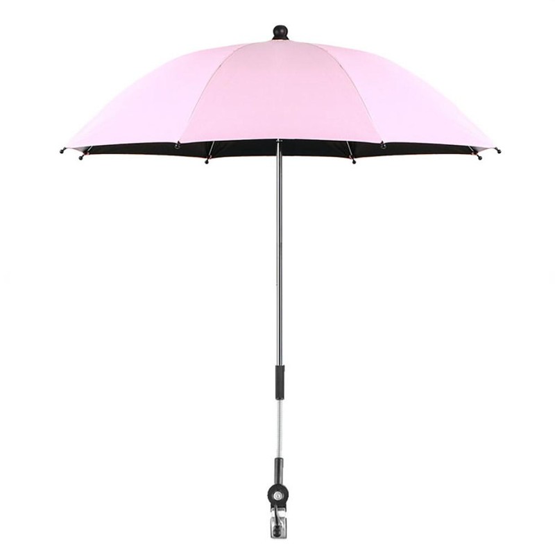 Pram Parasol with Clamp Umbrella with Adjustable Clip on UV