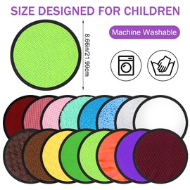 16 Set Mini Sensory Mats Assorted Textured Sensory Floor Tiles Sensory Walls Pads Classroom Play Mats Sensory Toys for Autistic Room Calming Activity