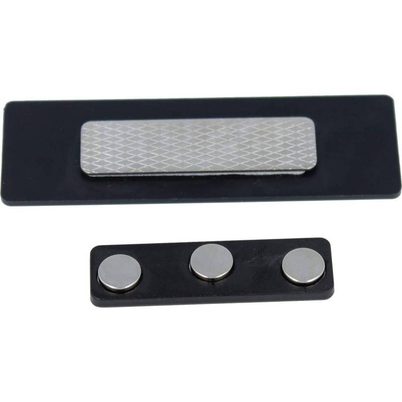 ExcelMark Blank Name Tag/Badge with Magnetic Backing - 1" x